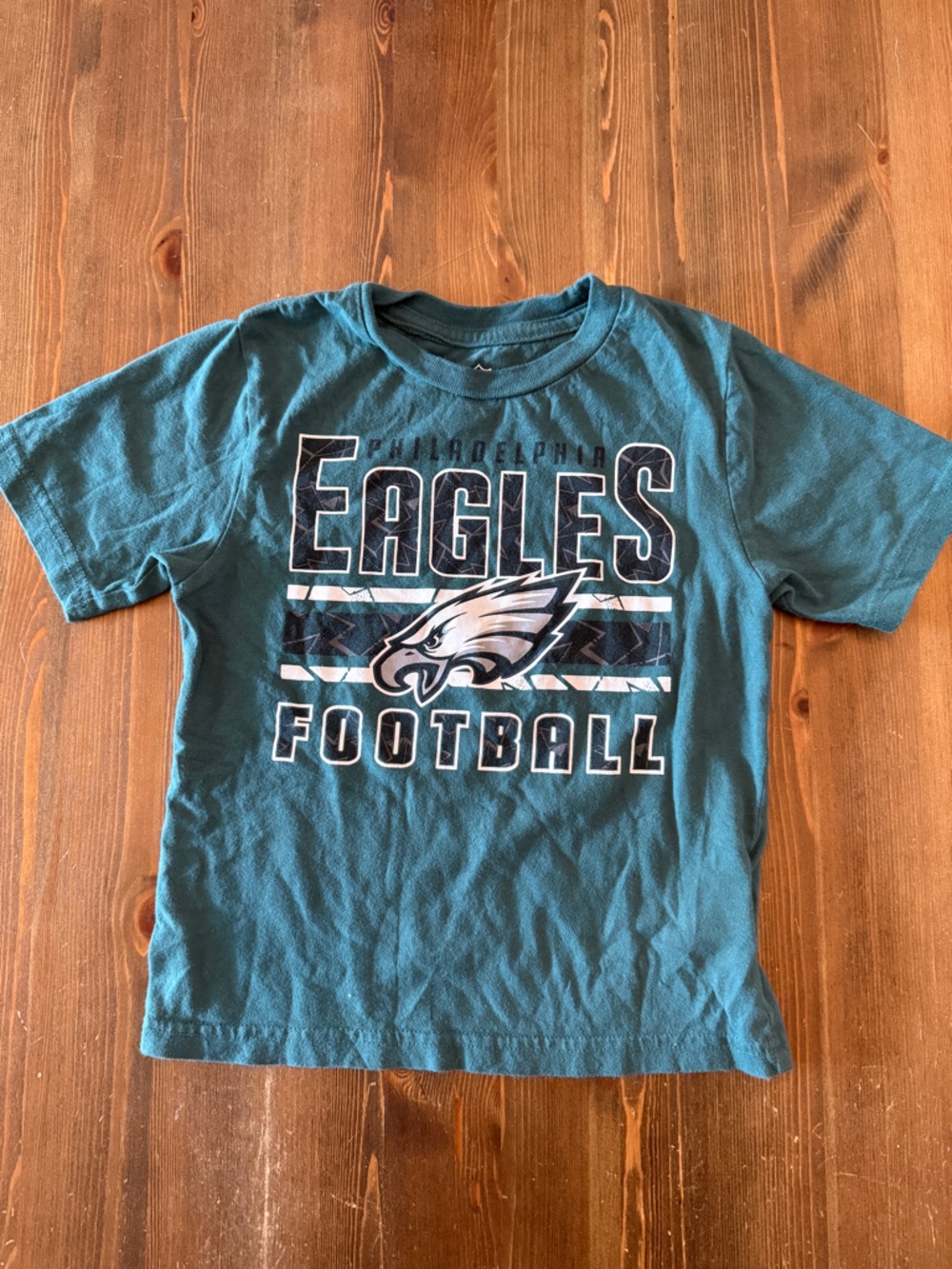 NFL Toddler Youth Philadelphia Eagles Teal Tee (Small, Size 4, S-CH-P 4)